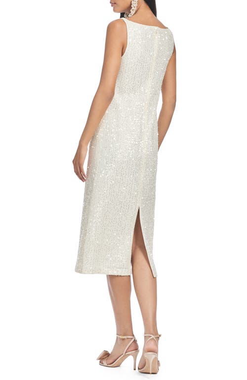 Sachin & Babi Eden Sequin Midi Dress In Moonlight