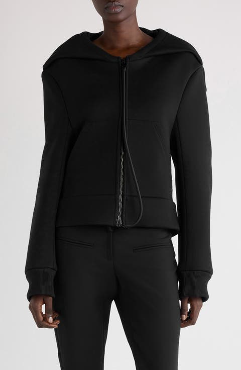ジャケット COURREGES Women Jackets 323CMA106VY00169999 Black CROPPED VINYL PUFFER JACKET - courrèges
