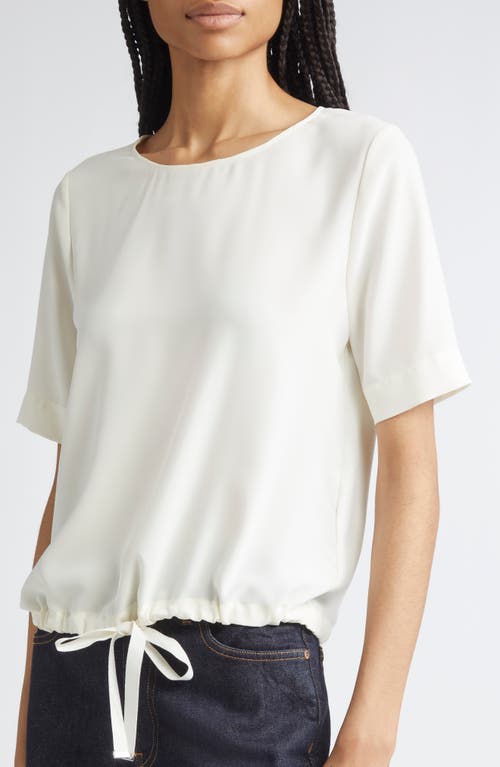 Herno Drawstring Hem T-shirt In White