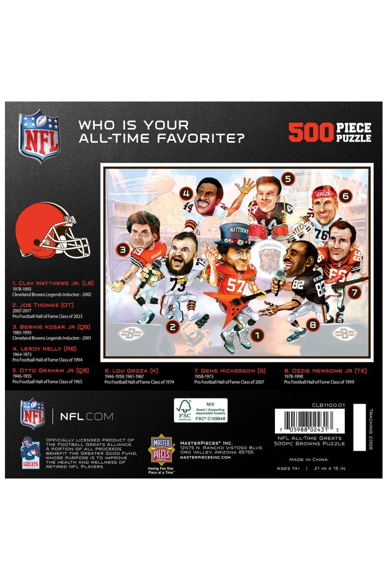 Cleveland Browns 500 Piece Puzzle, Alternate, color, Multicolor