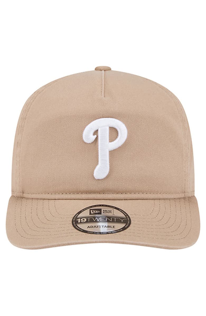 New Era Men's New Era Light Beige Philadelphia Phillies Cam 19TWENTY Adjustable Hat, Alternate, color, Light Beige