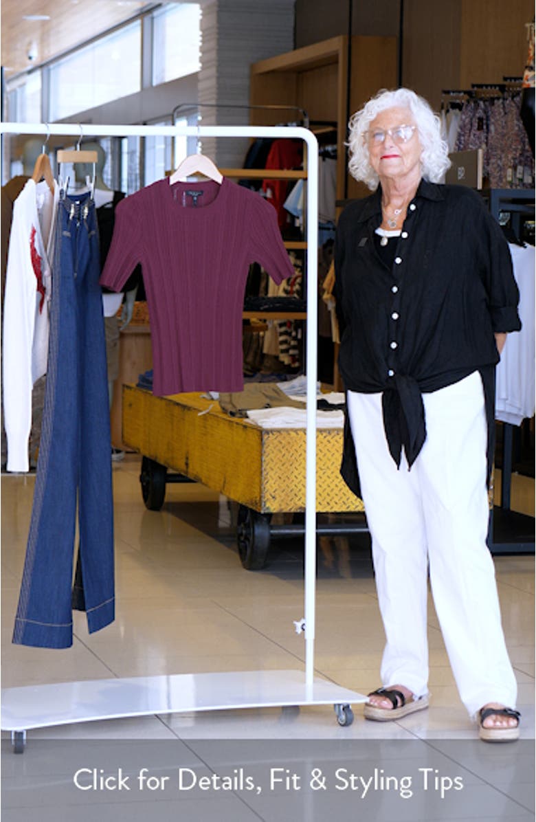 Camryn Short Sleeve Rib Sweater, sales video thumbnail