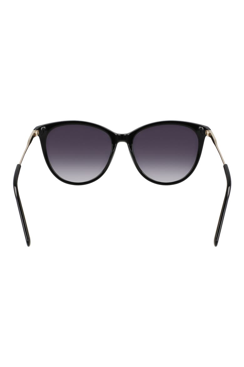 55mm Gradient Tea Cup Sunglasses, Alternate, color, BLACK