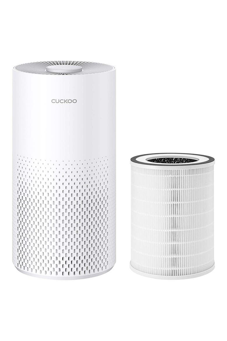 3 Stage True HEPA Air Purifier, Main, color, MATTE WHITE AND GRAY