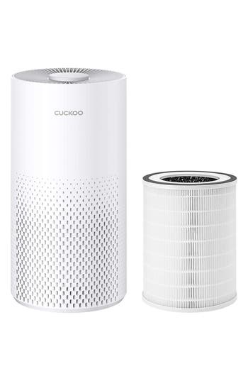 Cuckoo H13 True Hepa Air Purifier With Additional Replacement Filter In Matte White And Gray