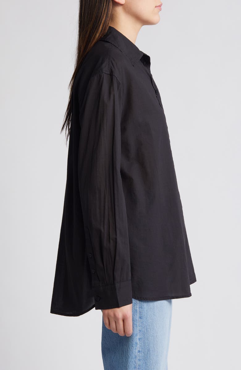 Treasure & Bond Cotton Voile Button-Up Shirt, Alternate, color, 