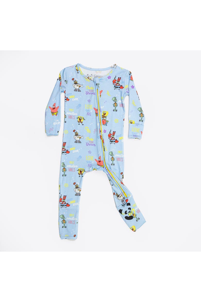 Baby SpongeBob SquarePants Good Vibes Convertible Footie, Main, color, SpongeBob Good Vibes