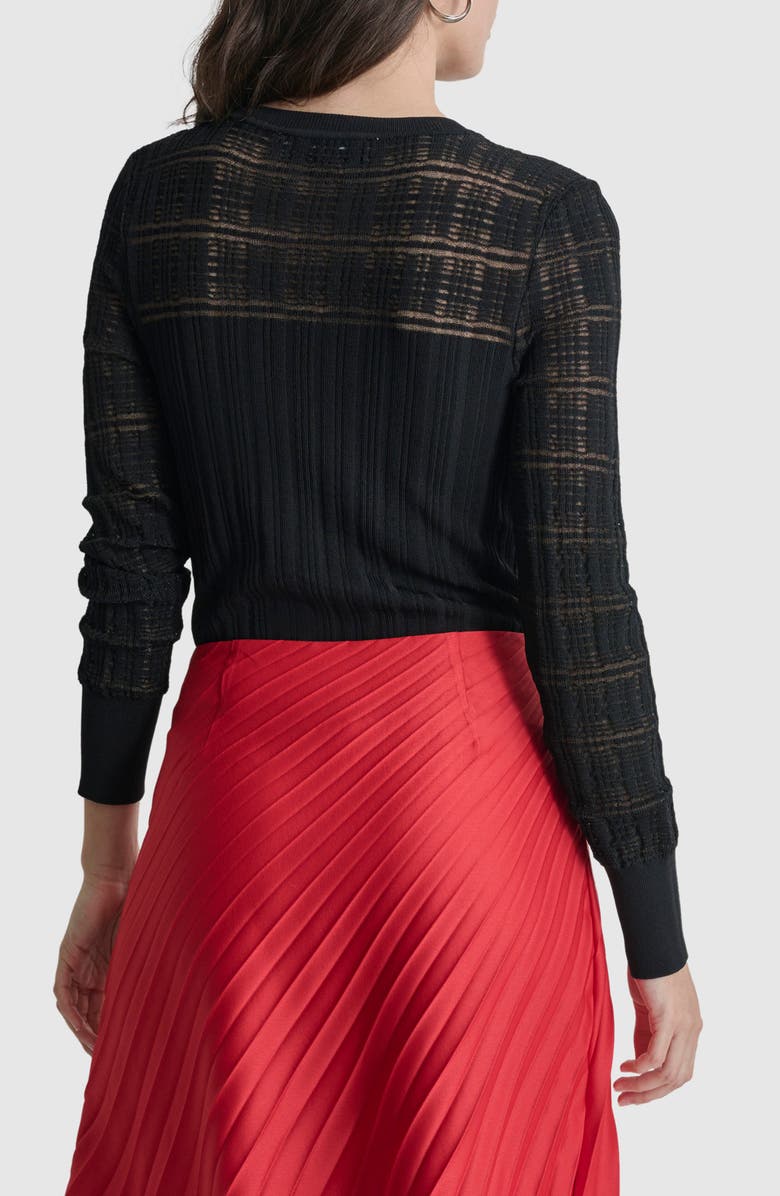 DKNY Mix Rib Sweater, Alternate, color, 