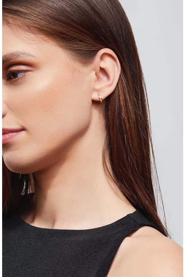 Aviva Mismatched Diamond Stud Earrings (Nordstrom Exclusive), Alternate, color, 18K YELLOW GOLD