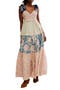 Bluebell Mixed Print Cotton Maxi Dress