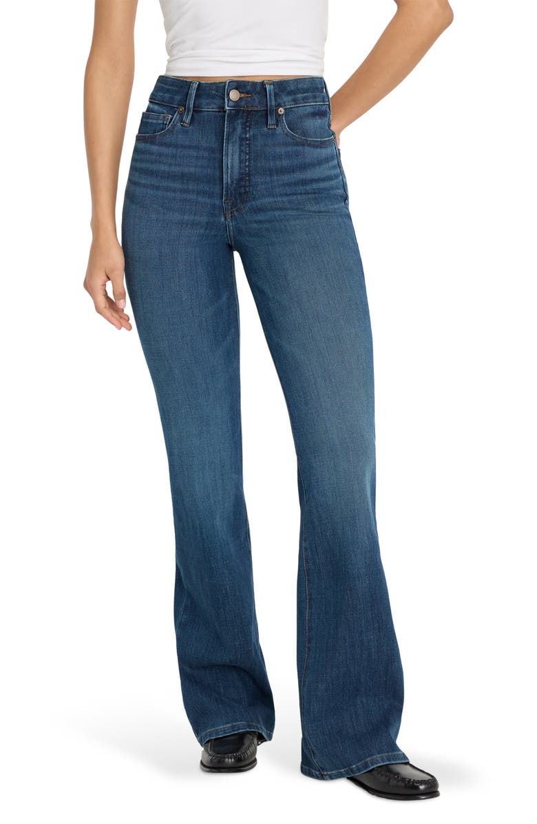 Good American Soft-Tech Good Classic Bootcut Jeans, Main, color, Indigo863