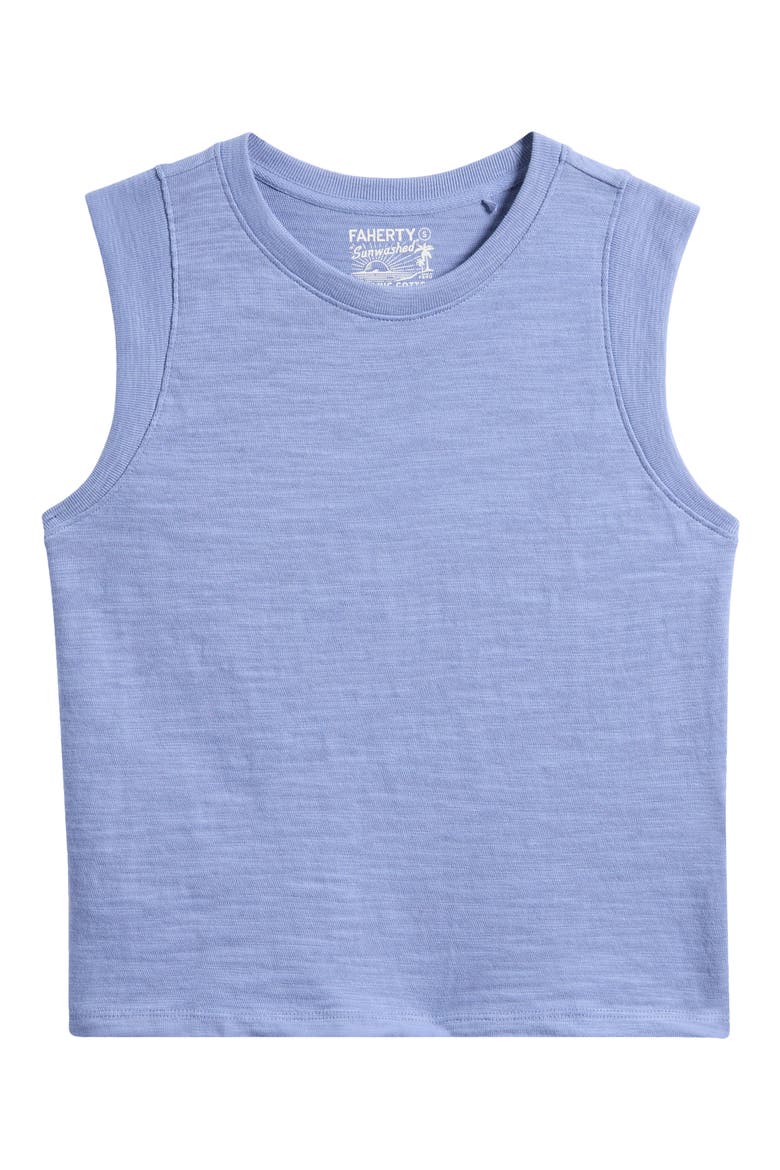 Sunwashed Slub Muscle Tank, Alternate, color, OCEAN DUSK
