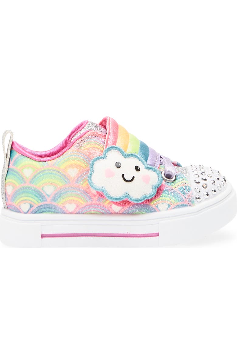 SKECHERS Kids' Butterfly Light Up Sneaker, Alternate, color, Hot Pink Multi