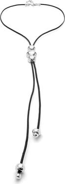 UNODE50 Triple-Bead Leather Necklace