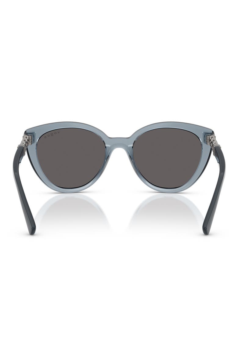 53mm Cat Eye Sunglasses, Alternate, color, BLUE