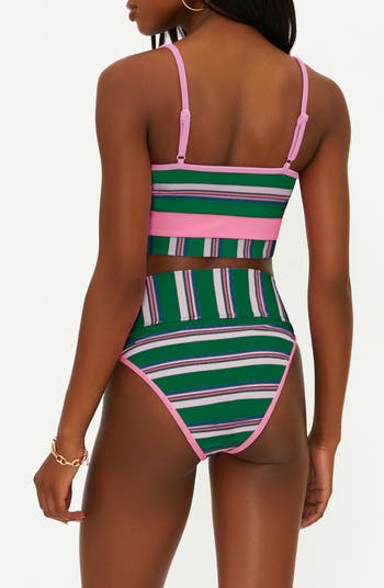 Eva Stripe Rib Bikini Top