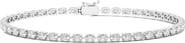 HauteCarat Oval Cut Lab Created Diamond Tennis Bracelet