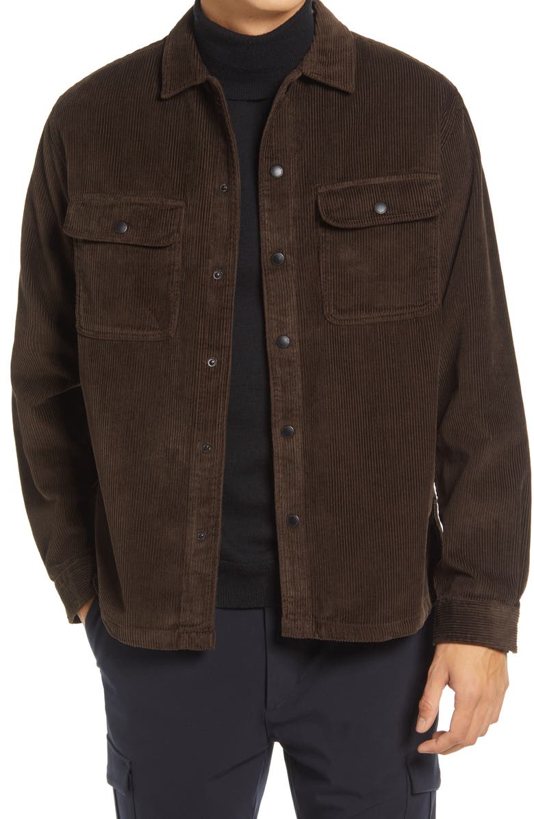 Selected Homme Loose Decker Organic Cotton Overshirt, Main, color, 