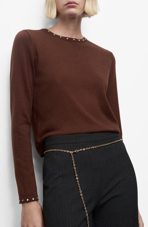 Studded Knit Sweater