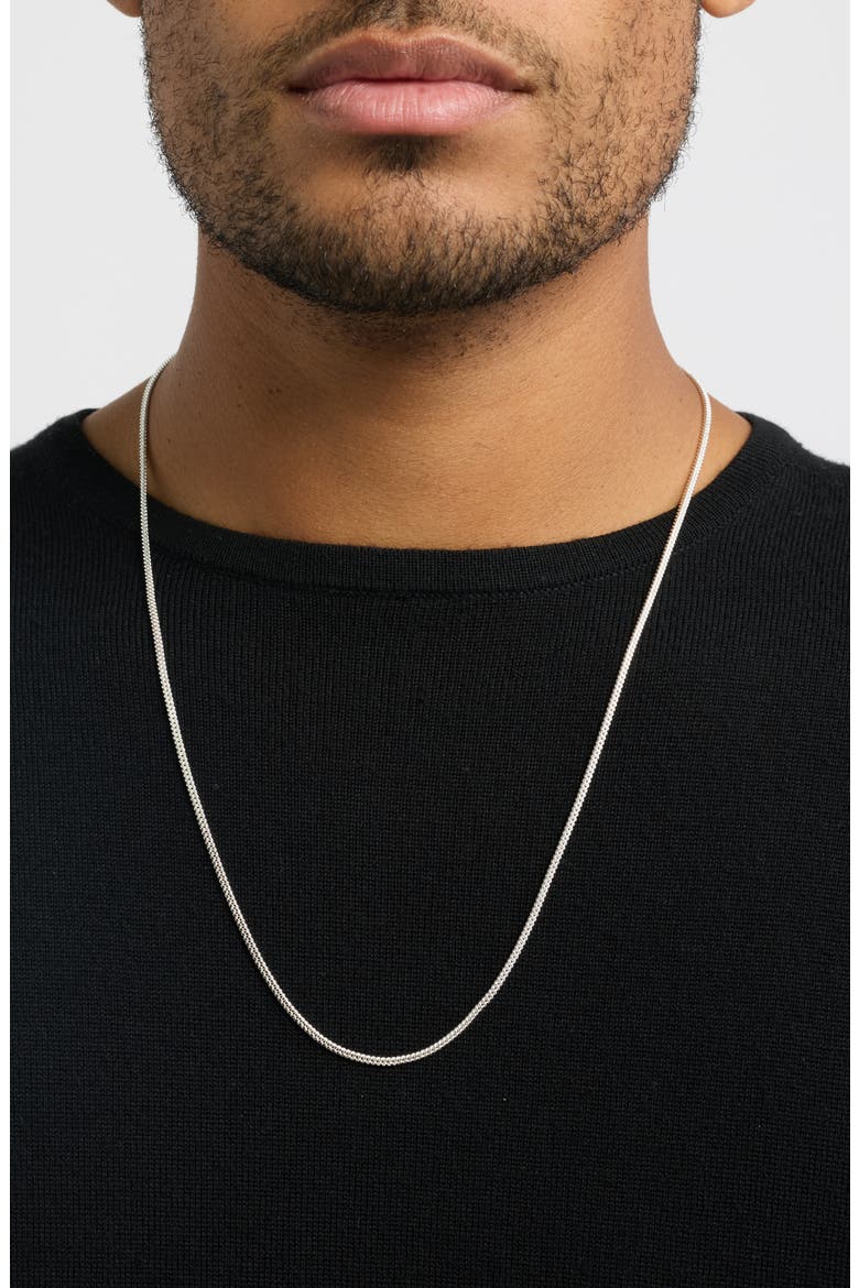Curb Link Chain Necklace, Alternate, color, SILVER