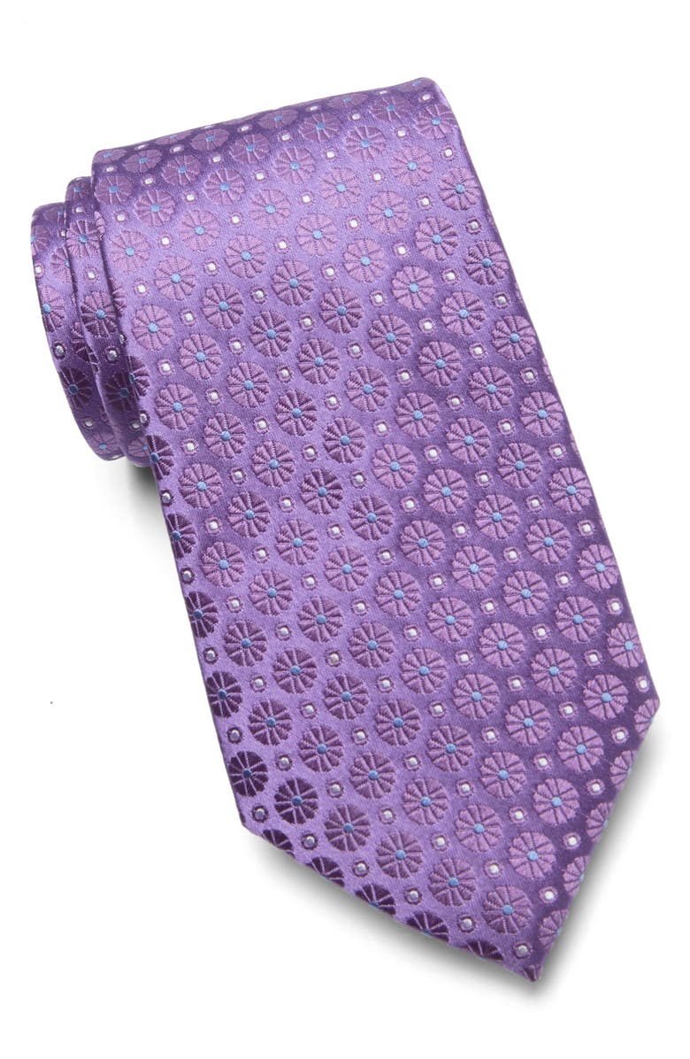 Duchamp Medallion Print Silk Tie, Main, color, 