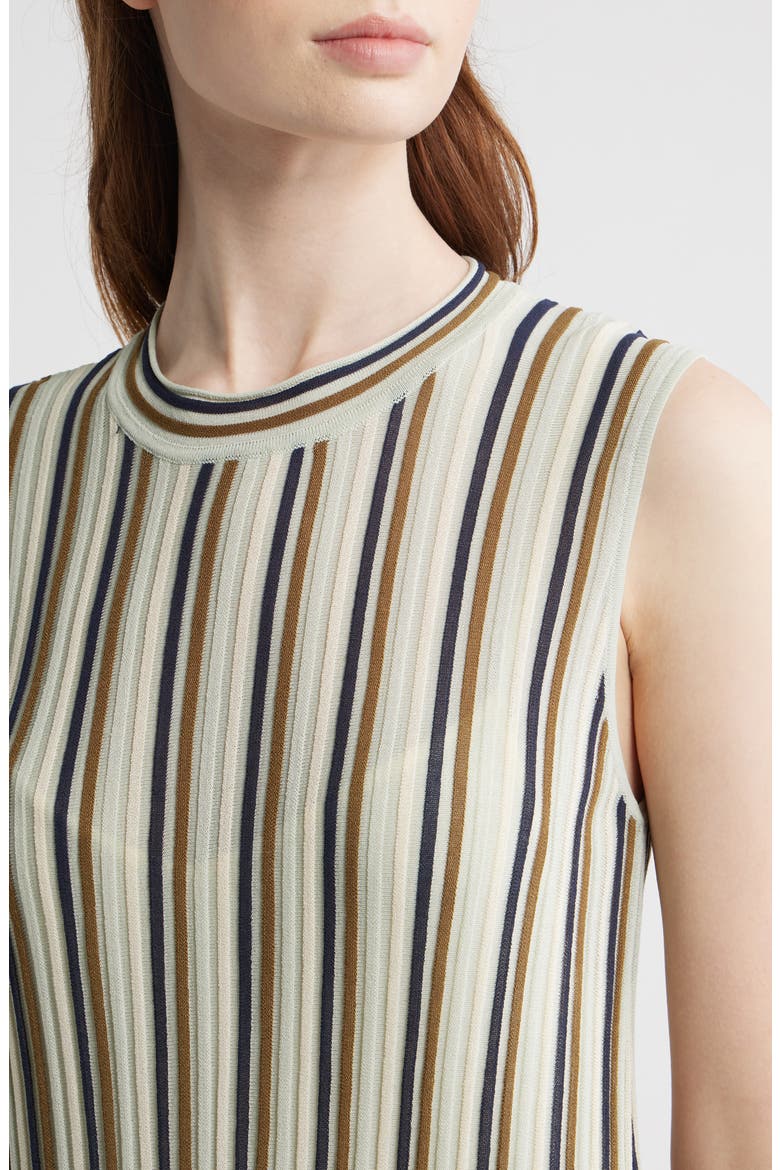 Victoria Stripe Rib Shift Dress, Alternate, color, BLUE MULTI