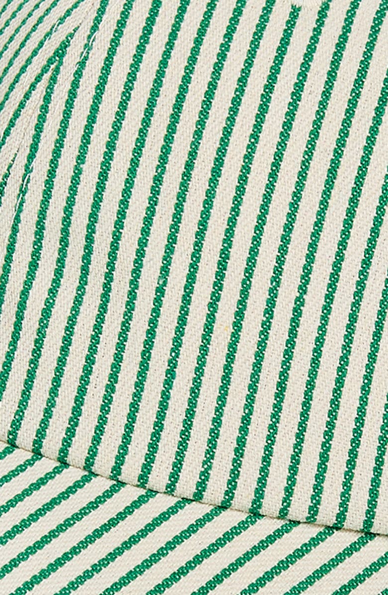 Treasure & Bond Stripe Baseball Cap, Alternate, color, Green- Ivory