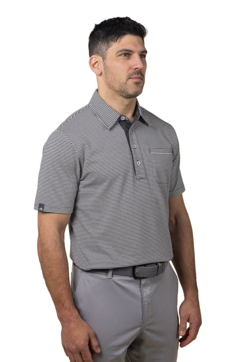 ASHWORTH GOLF Trestles Polo, Alternate, color, Asphalt