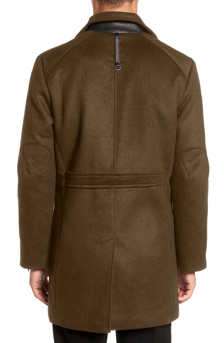 W.R.K Kilo Slim Fit Wool Blend Coat, Alternate, color, Olive