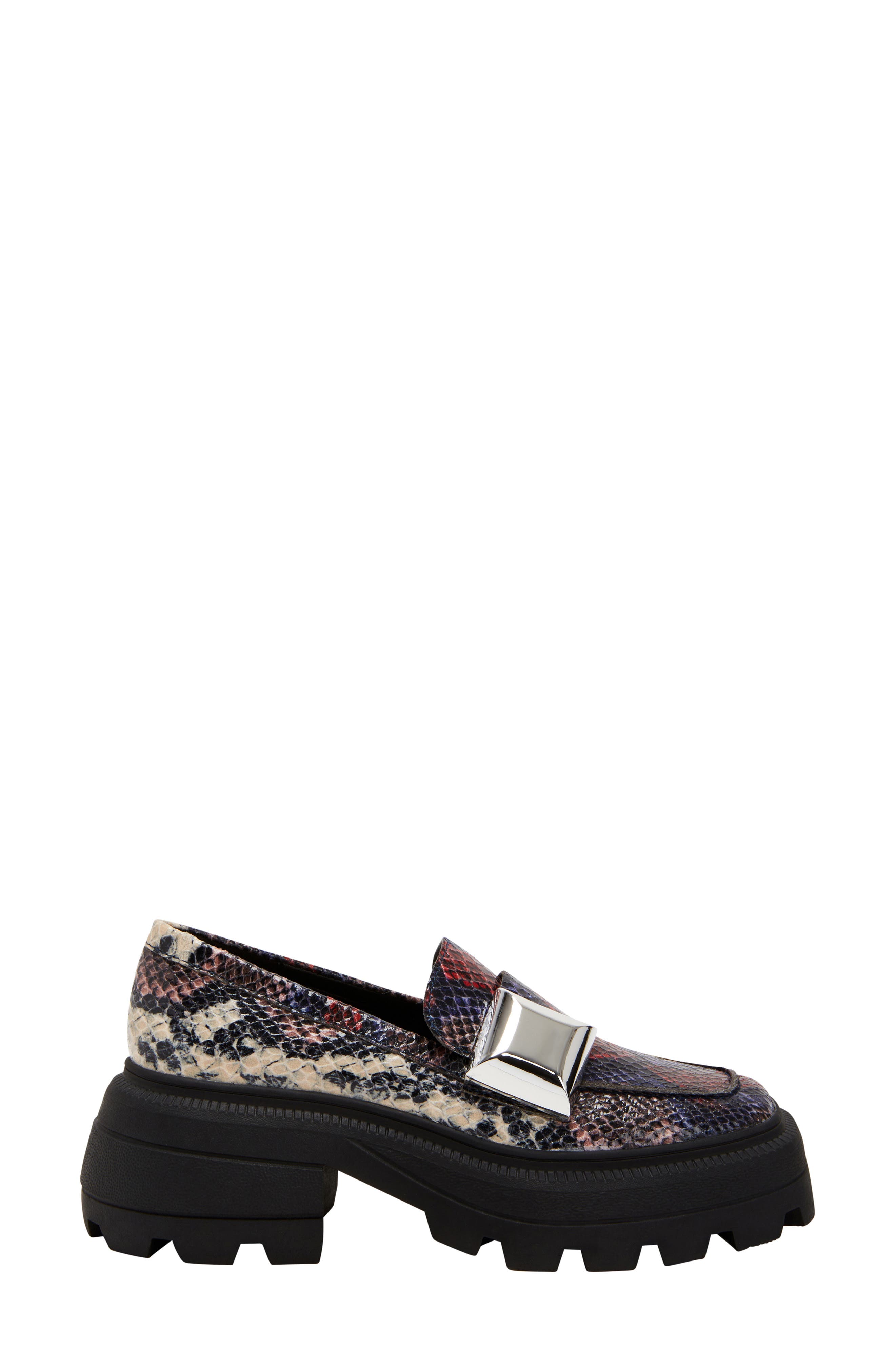The Geli Combat Loafer, Alternate, color, RED MULTI
