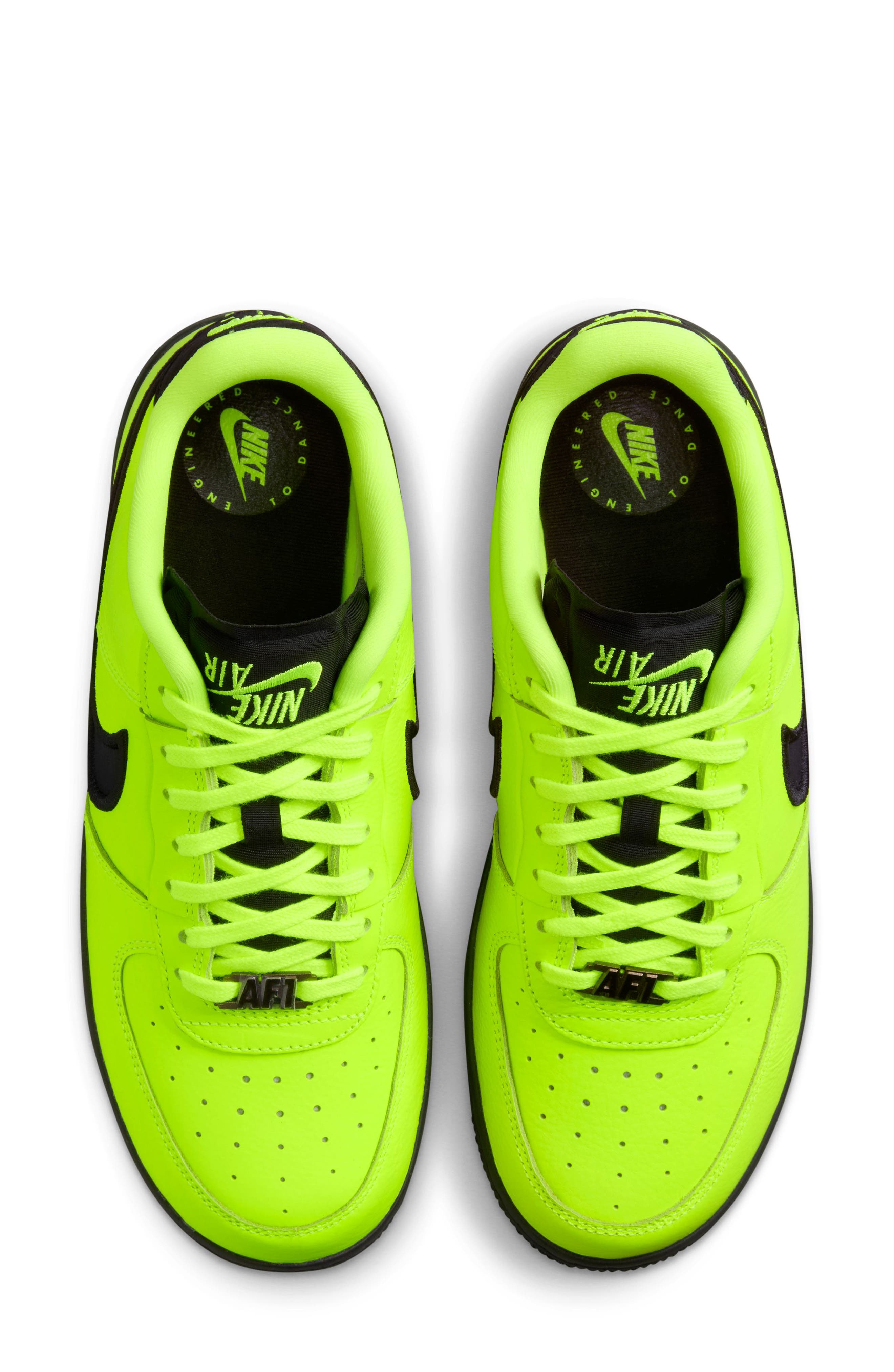 Nike Air Force 1 Dance Sneaker, Alternate, color, Volt/ Black/ Gunmetal