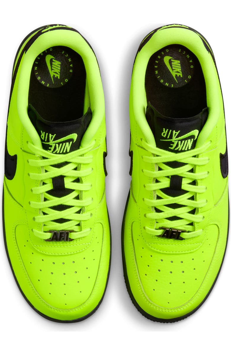 Nike Air Force 1 Dance Sneaker, Alternate, color, Volt/ Black/ Gunmetal