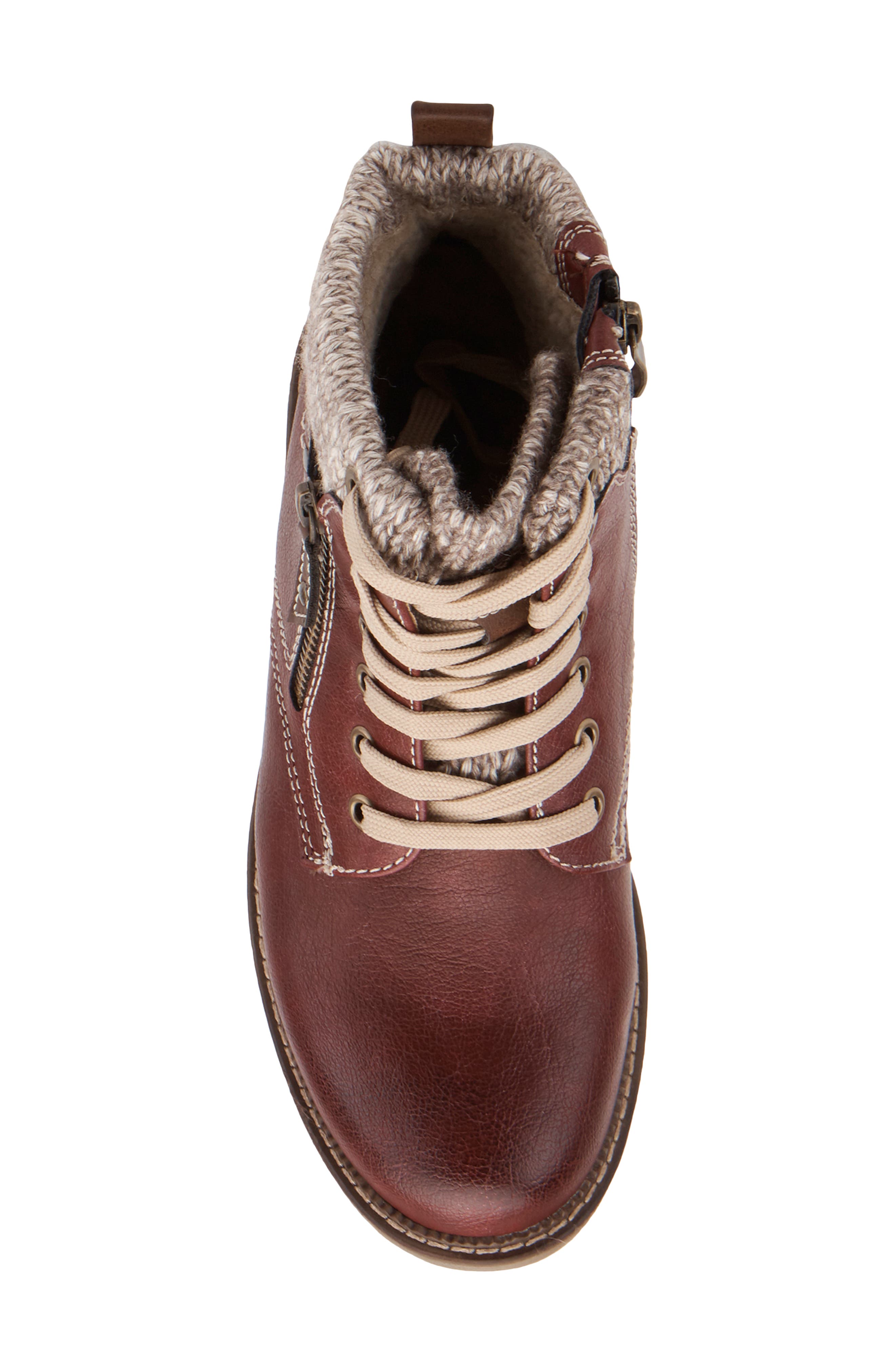 Spring Step Khazera Faux Shearling Lined Water Resistant Boot, Alternate, color, 