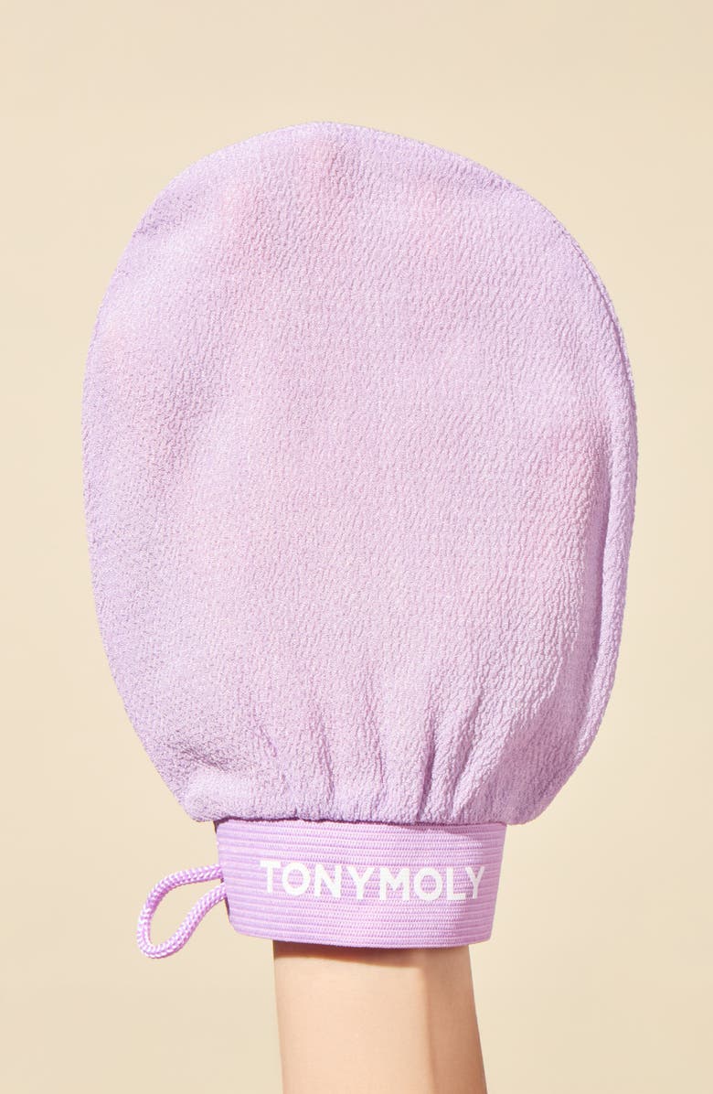 TONYMOLY Plum Bum K-Spa Body Exfoliating Gloves, Alternate, color, Pink