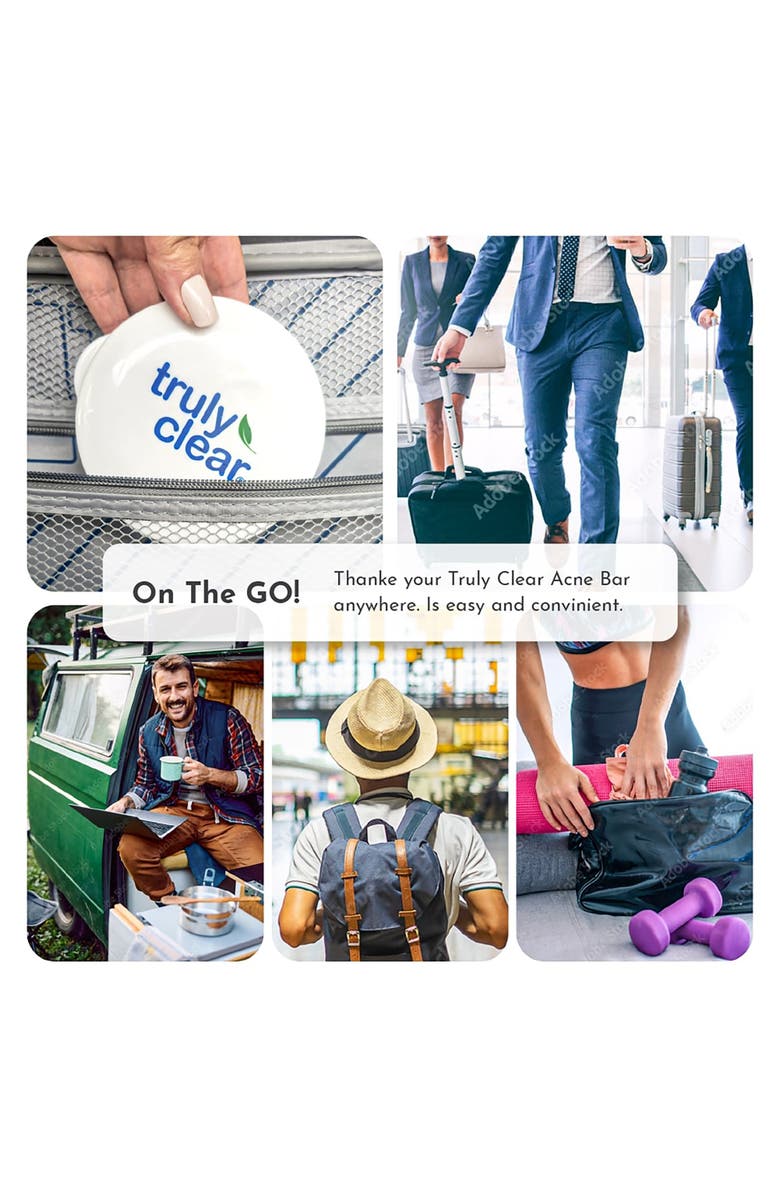 TRULY CLEAR Keep Dry Soap Case, 3pc Holder, Draining Tray, Alternate, color, White