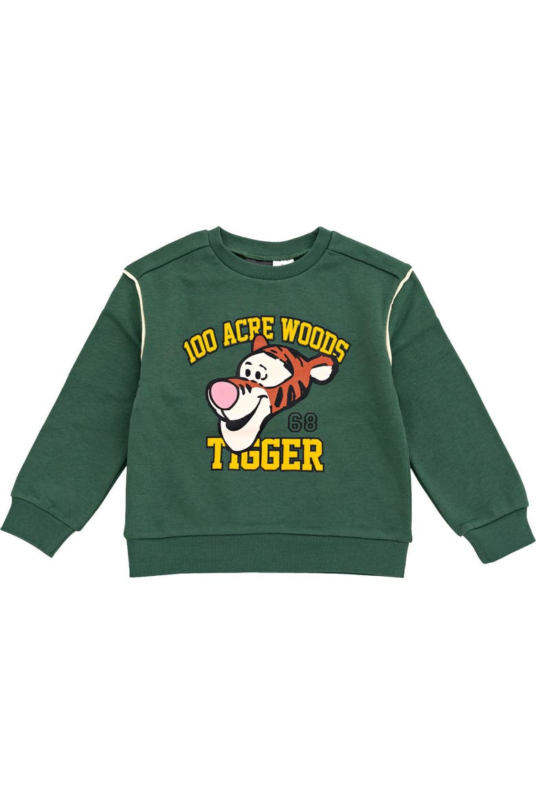Winnie the Pooh Fleece 2-Piece Sweatshirt and Pants Set, Alternate, color, Tigger Dark Green