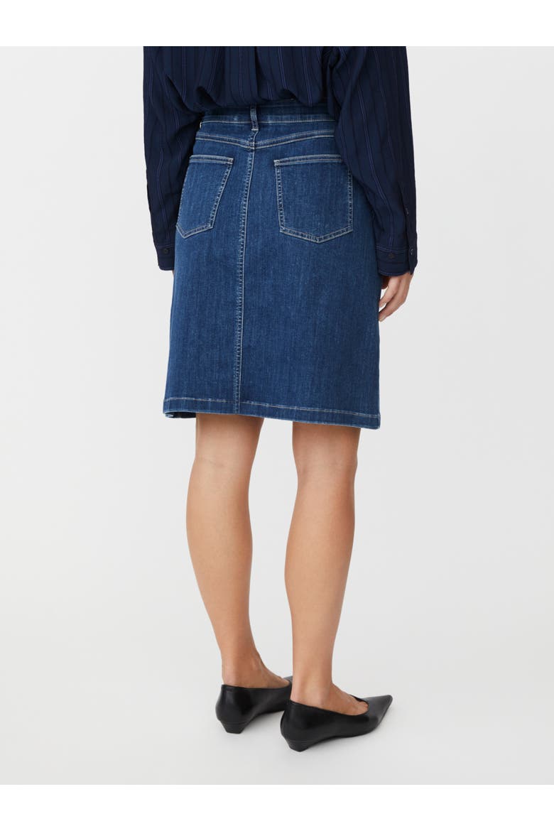 Denim Skirt, Alternate, color, Blue Denim
