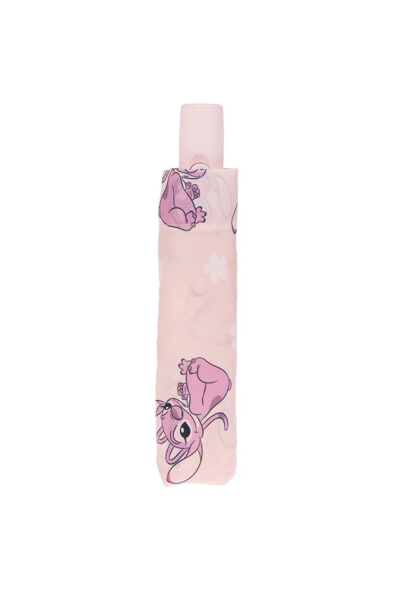 Angel All Over Print Auto Open and Close Umbrella, Alternate, color, Pink
