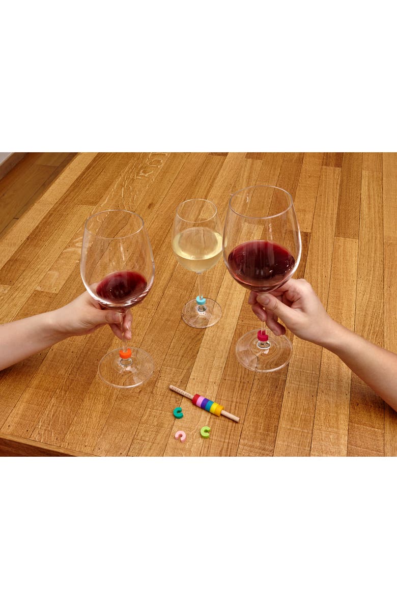 Kikkerland Design Rainbow Drink Markers, Alternate, color, Rainbow Multi