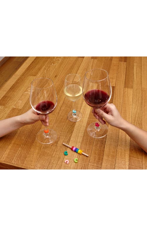 Kikkerland Design Rainbow Drink Markers In Multi