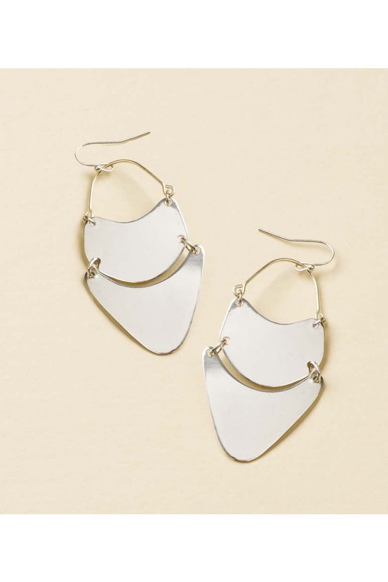 Iyla Geometric Statement Earring, Alternate, color, Silver