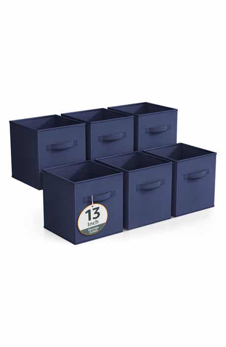 SORBUS 8-Piece Foldable Cube Bins