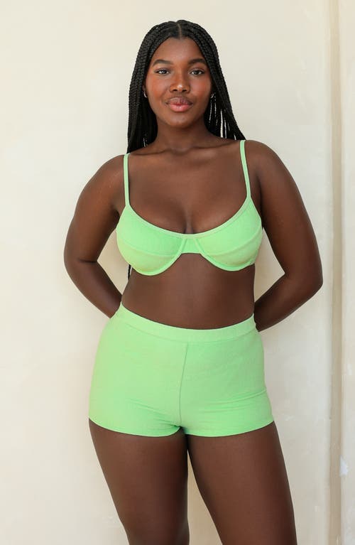 Dippin Daisys Farrah Elastic Waist Booty Short In Green