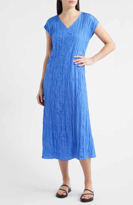 Cap Sleeve Silk Maxi Dress