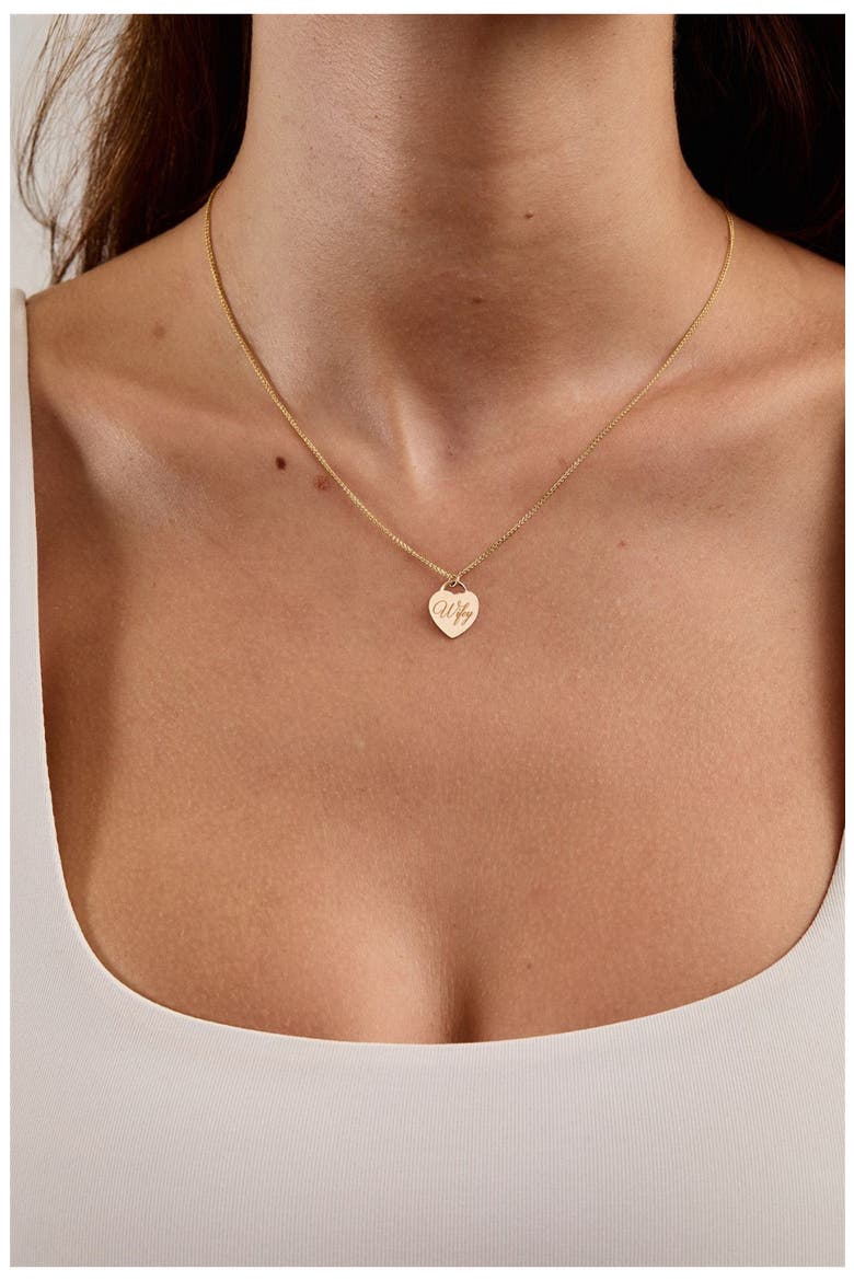 Wifey Alice Pendant Necklace, Alternate, color, GOLD