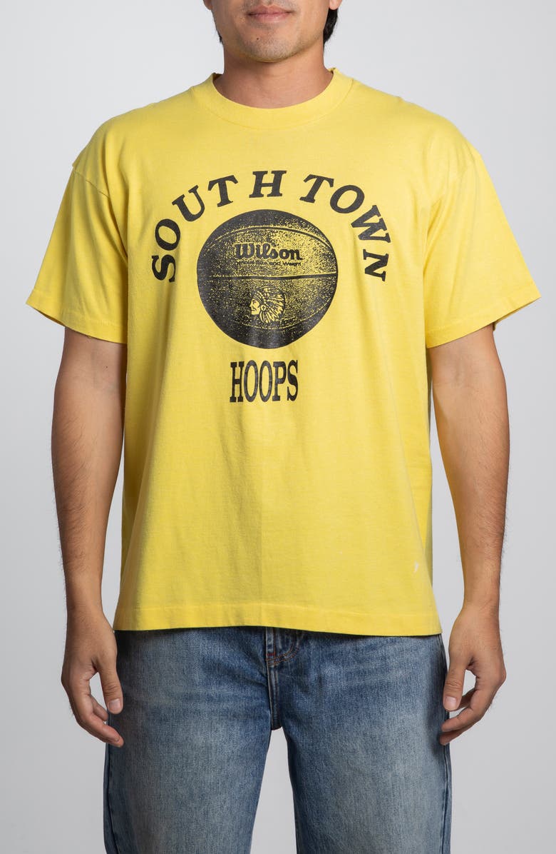 Elwood Vintage South Town Hoops Tee, Main, color, 