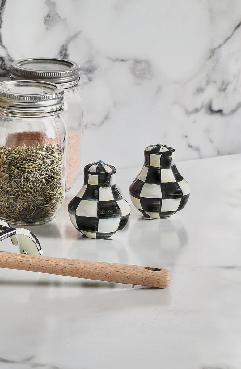 MACKENZIE CHILDS Courtly Check Salt & Pepper Shaker Set, Alternate, color, Courtly