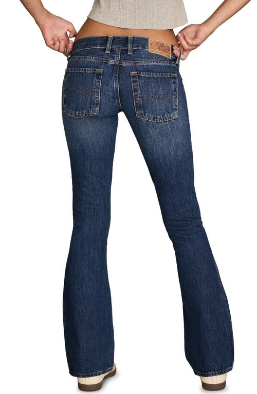 Lucky Brand Addison Ultra Low Rise Flare Jeans In Blue