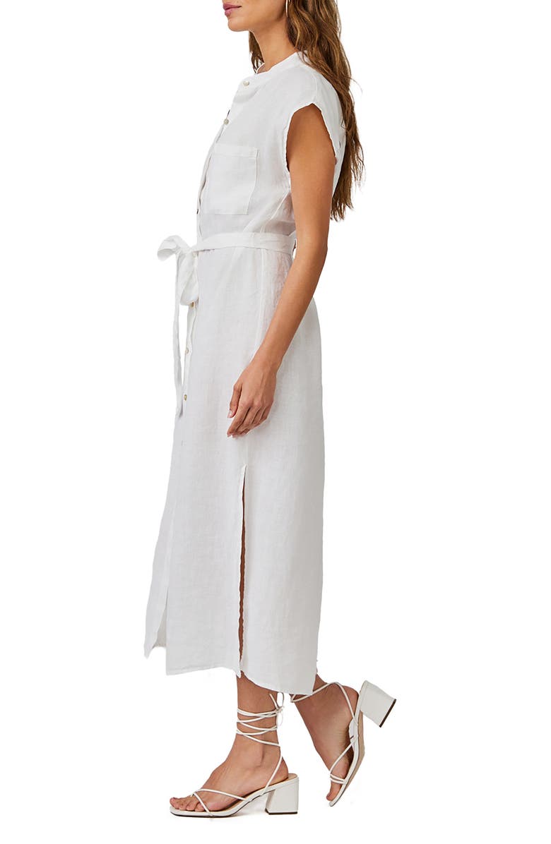 Bella Dahl Cap Sleeve Linen Shirtdress, Alternate, color, 