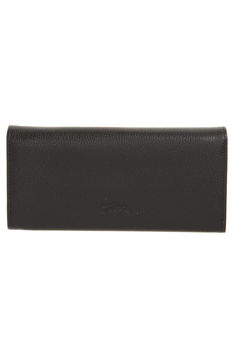 Longchamp Le Foulonne Leather Continental Wallet, Alternate, color, 